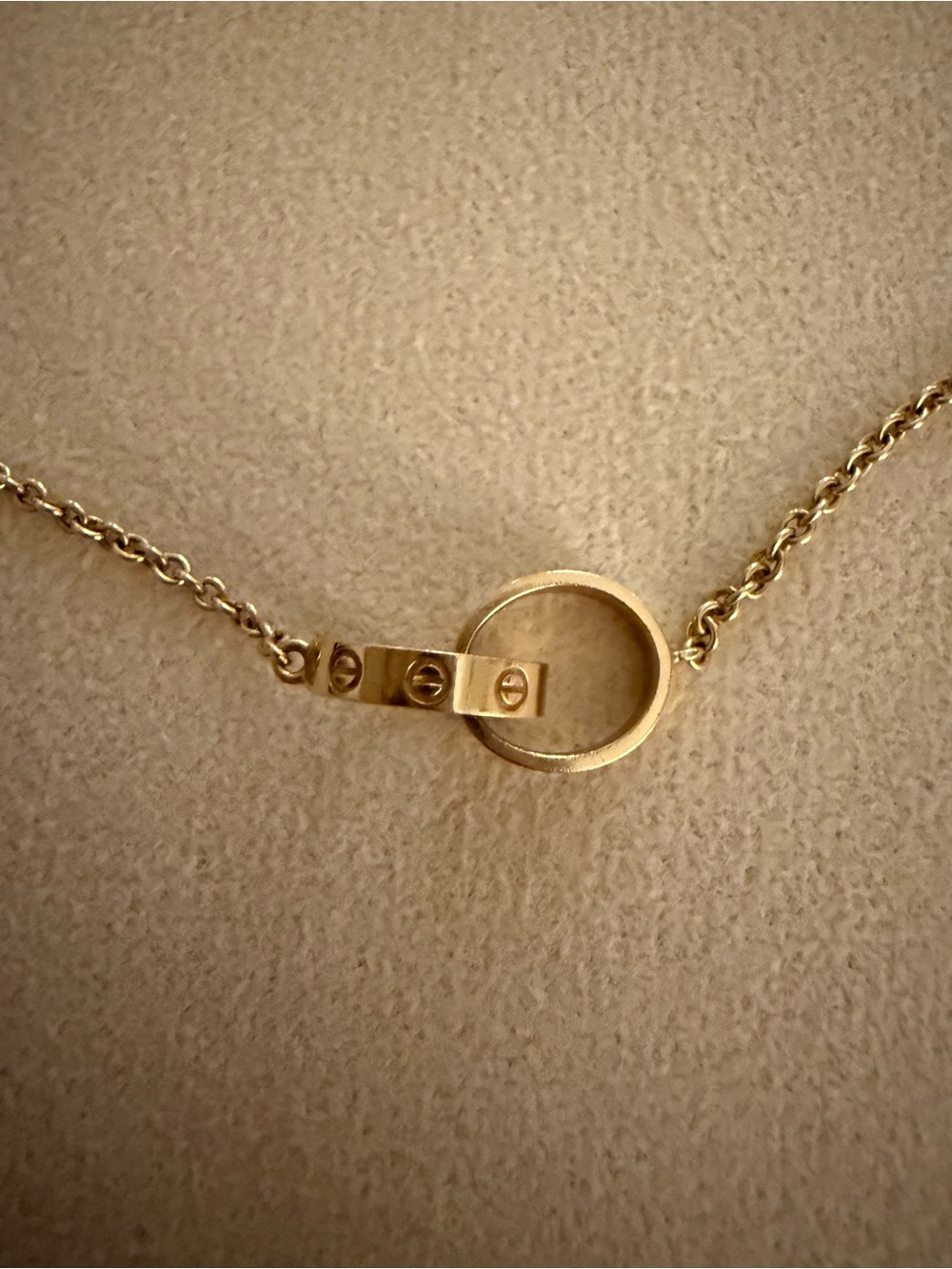 Cartier Gold Interlocking Circle Necklace - Women's Luxury Jewelry